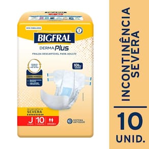 Fralda Geriátrica Bigfral Derma Plus Juvenil com 10un