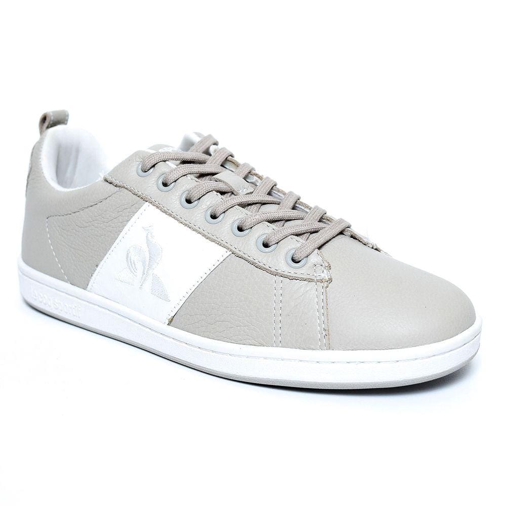 Tênis Le Coq Sportif Court Classic Masculino - Cinza e Branco