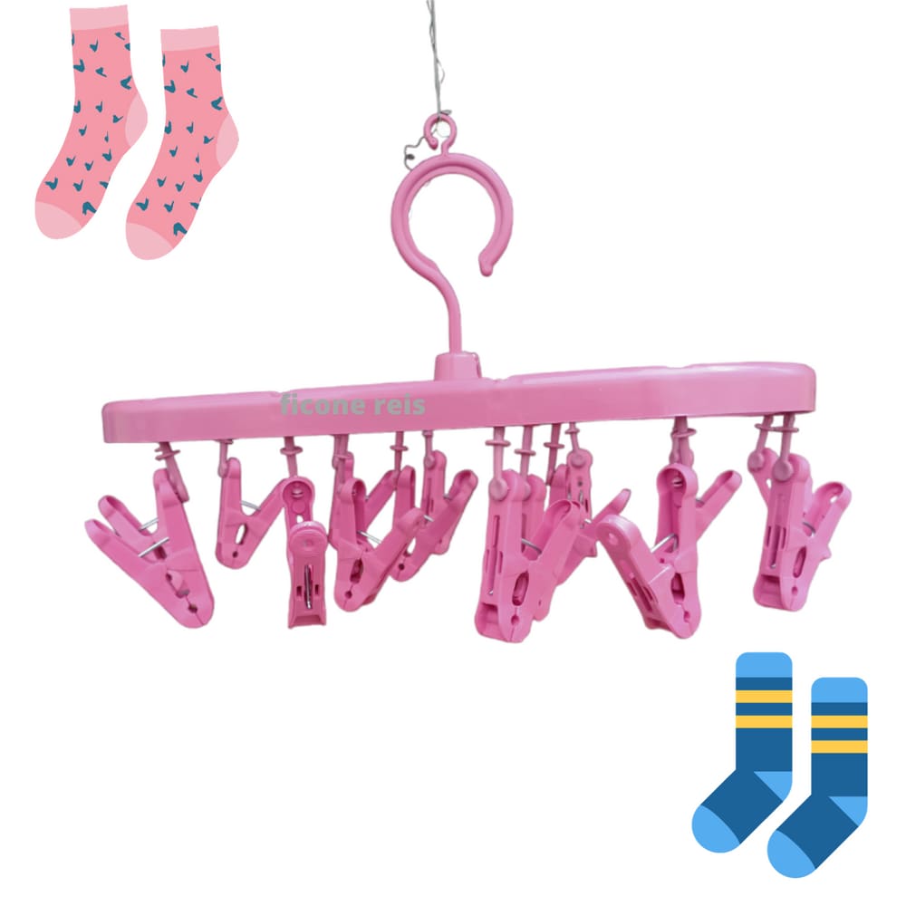 Varal Rosa De Calcinha Cueca Apartamento 16 Prendedores