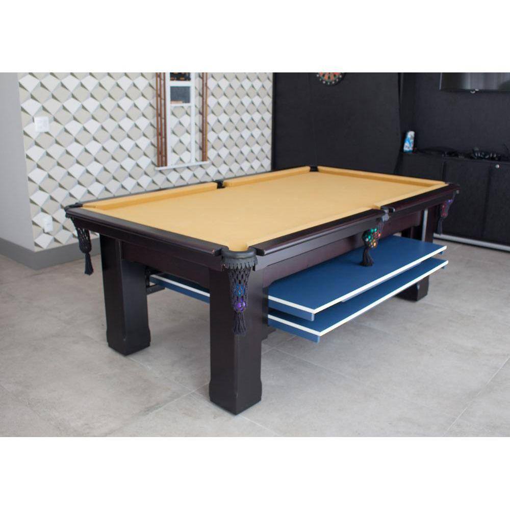 Tampo Ping-pong Preto Tênis De Mesa Cima Mesa Sinuca Bilhar