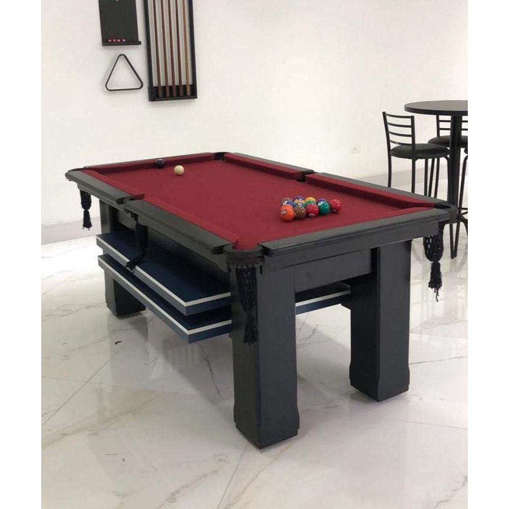 Mesa Sinuca Bilhar Snooker COM Tampo de Ping-Pong