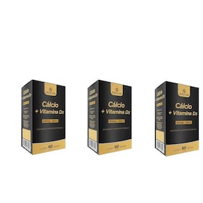 Cálcio + Vitamina D3 Gold Lab - Auxilia Ossos E Imunidade