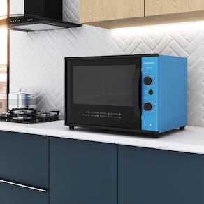 Forno Elétrico 60 Litros Top 127v Fogatti Azul Azul