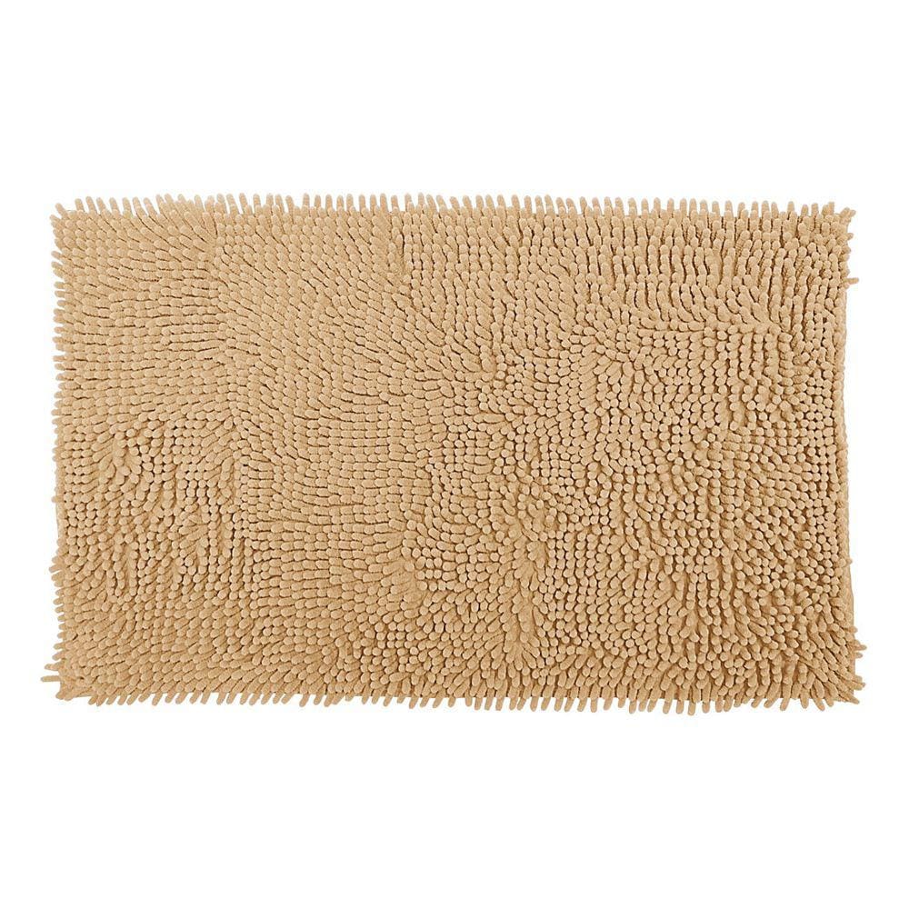 Tapete Bolinha Banheiro Antiderrapante 38cmx58cm Rozac Cáqui