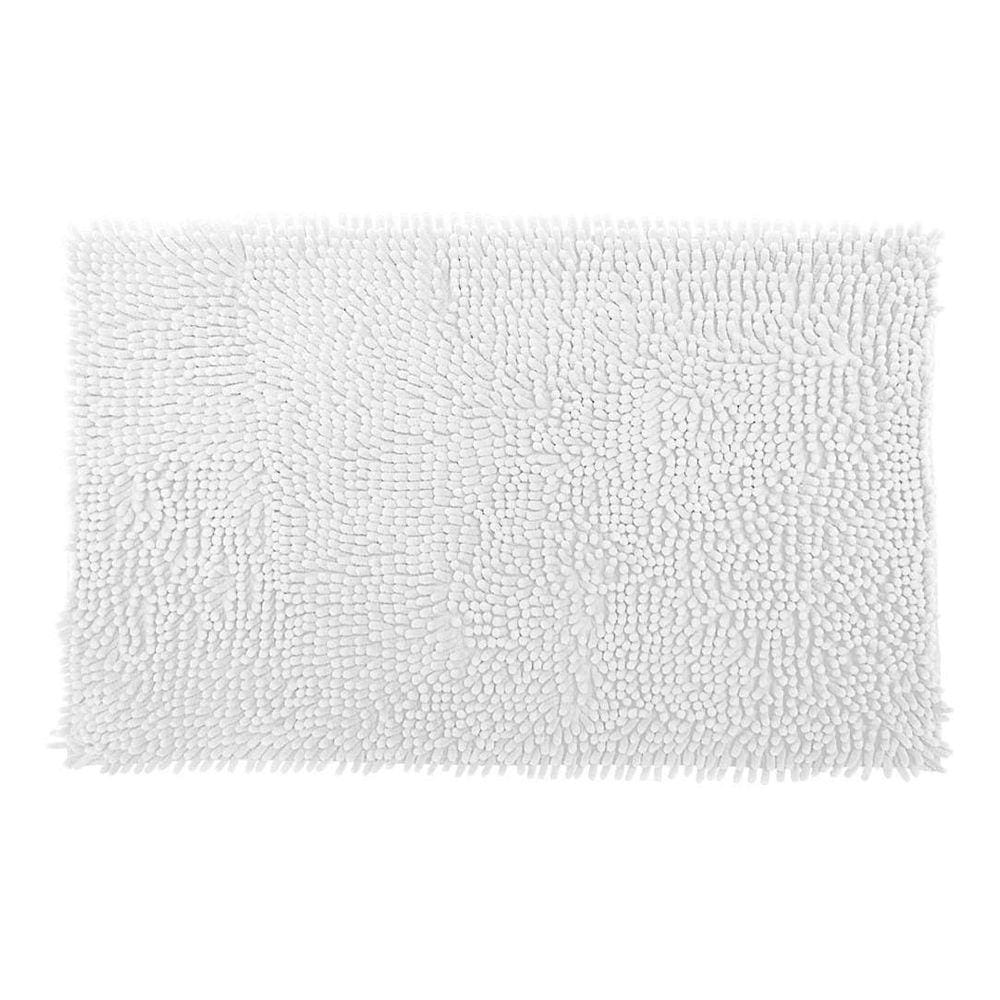 Tapete Bolinha Banheiro Antiderrapante 38cmx58cm Branco