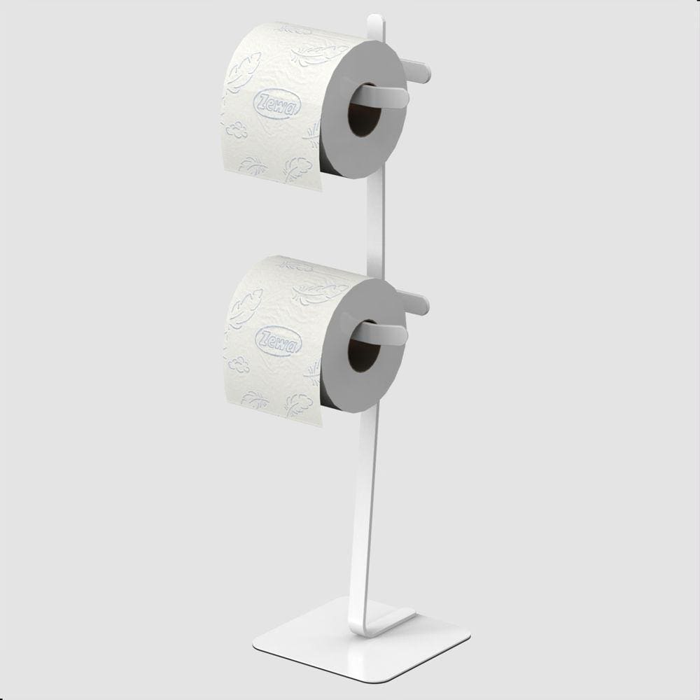 Porta Papel Higiênico de Chão Duplo Suporte Para Papel Oslo
