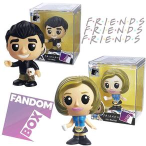 Boneco Pop Ross e Rachel Série de TV Friends Fandom Box
