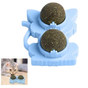 Brinquedo Erva de Gato Pet Interativo Catnip Menta Bola Bolinha Lazer Interativo Diversao