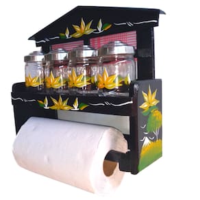 Armário nicho para cozinha com vidros para tempero Porta condimento