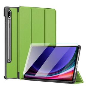 Capa Couro Auto Sleep Para Galaxy Tab S9 11 2023 + Película