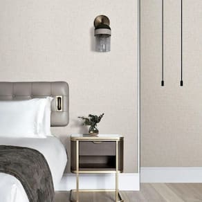 Papel De Parede Vip Aspecto Têxtil Bege 10m X 0.53m
