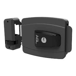 Fechadura AL100 42mm abert externa furação conv 12V cinza AGL