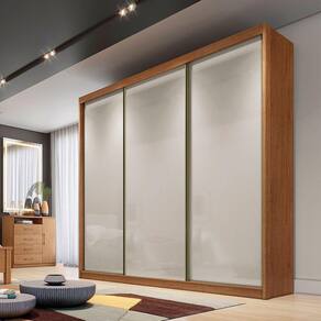 Guarda Roupa Budapest 3 Portas 6 Gavetas Clic Móveis