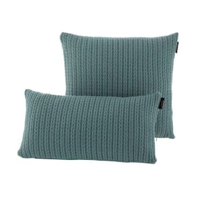 Almofada Tricô Avell 45x45 Menta Kacyumara
