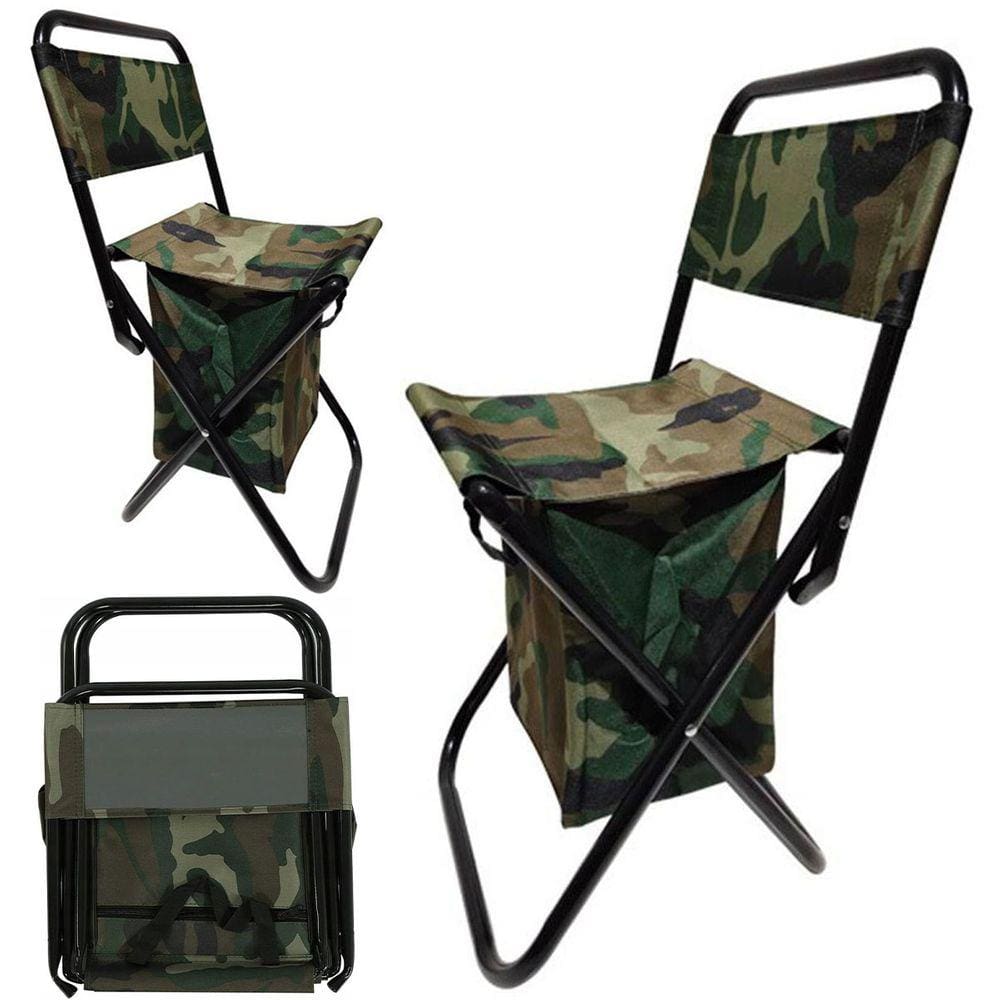 Cadeira Bolsa 2 Em 1 Dobravel Pesca Praia Piquenique Acampamento Camping Ar Livre Fila Espera Descanso Portatil