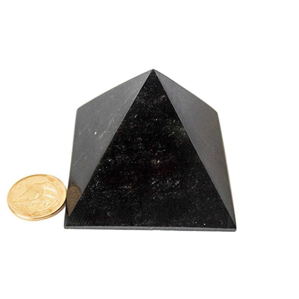 Pirâmide Obsidiana Negra 70 a 80mm entre 250 a 300g Classe A