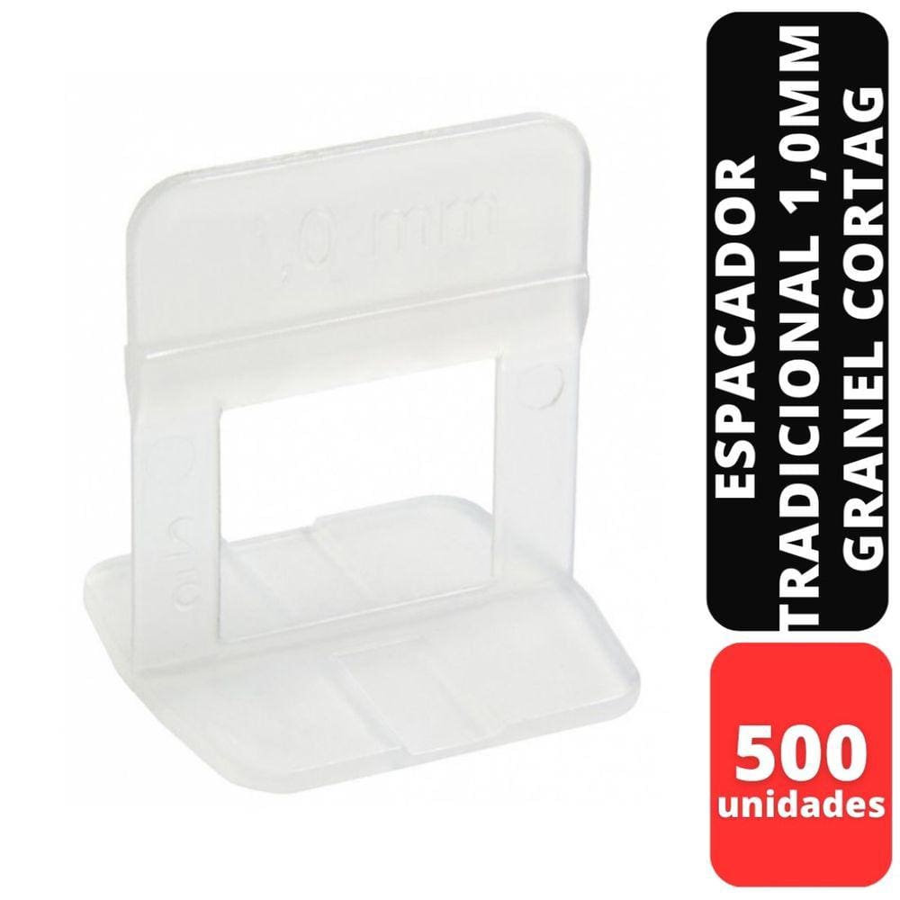 Kit C/500 Espacador Tradicional 1,0MM Granel Cortag