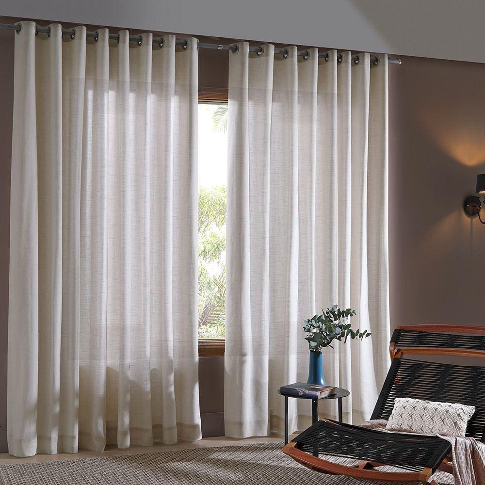 Cortina Duo Total Monaco 5,40x2,50m Linho - Bella Janela