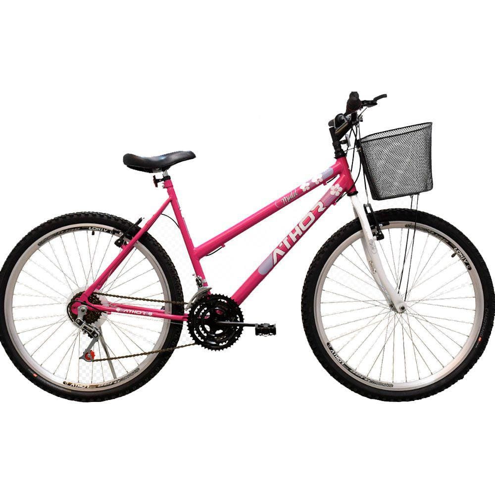 Bicicleta Athor Aro 26 18 Marchas Model Com Cestão