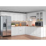 Cozinha Completa 10 Peças 18 Portas 2 Gavetas Com Torre Quente Unna Branco