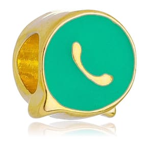 Berloque WhatsApp Separador Pandora Banhado a Ouro 18k - Premium