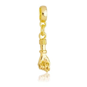 Pingente Berloque Figa Figuinha Pandora Banhado a Ouro 18k - Premium
