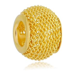 Berloque Separador Murano Telinha Pandora Banhado a Ouro 18k - Premium