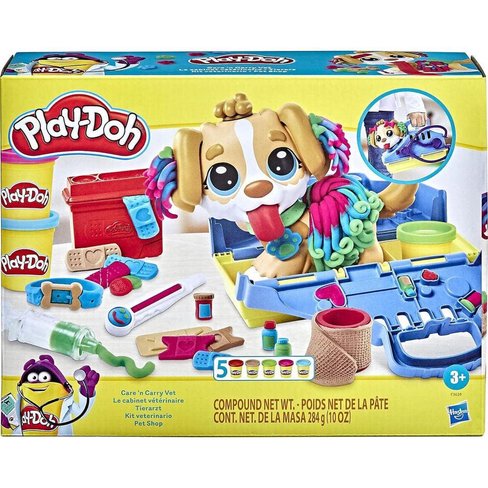 Massinha Play Doh Kit Veterinario Pet-shop Hasbro F3639