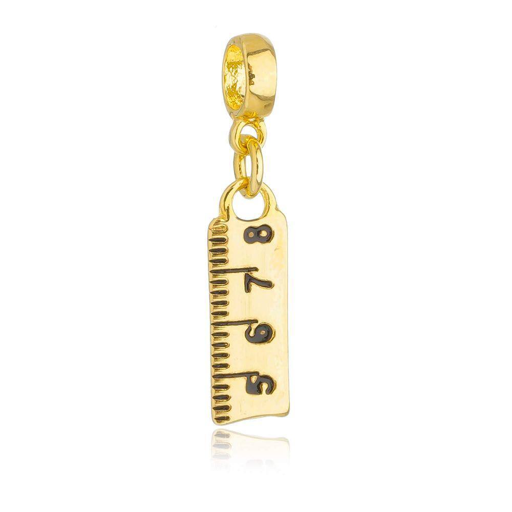 Pingente Berloque de Régua Pandora Banhado a Ouro 18k - Premium