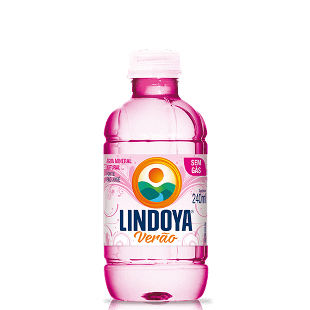 Agua Lindoya Verao Rosa sem GAS 12X240ML