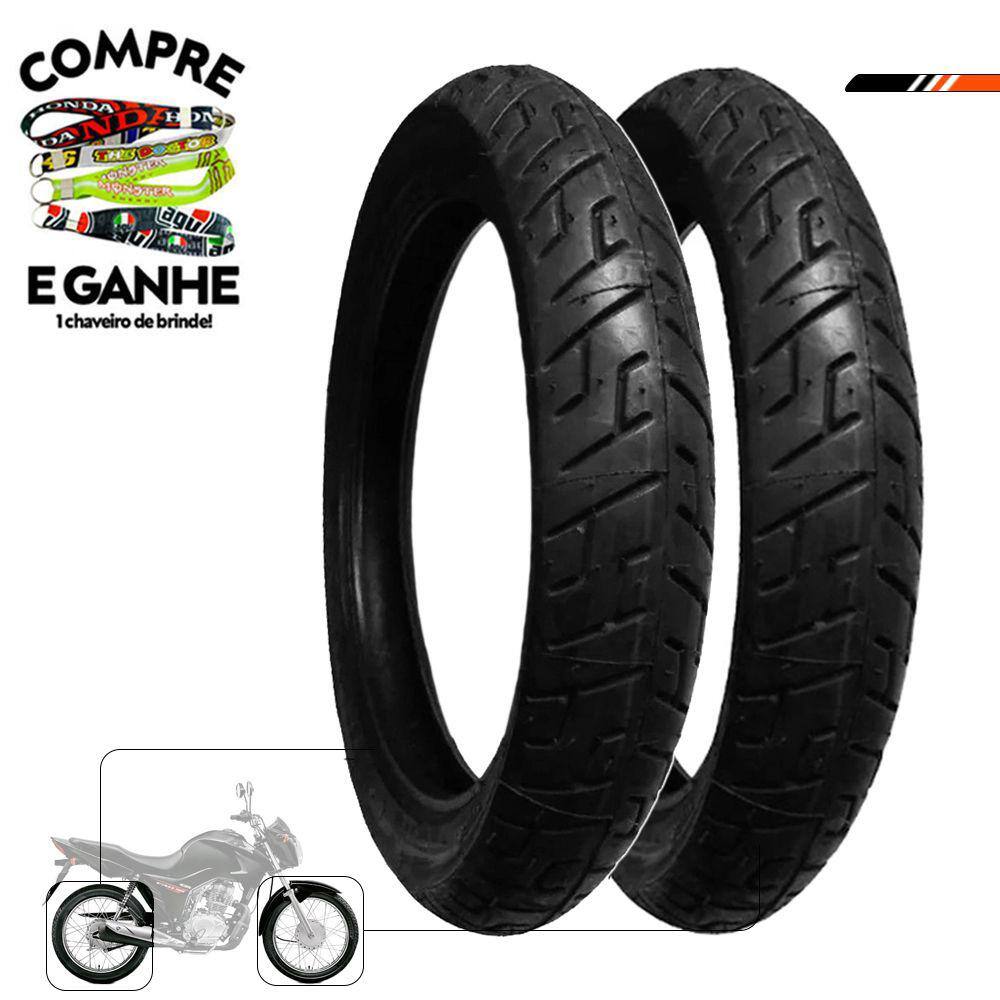 Par Pneu Cbx 200 Strada 100/90-18 + 275-18 Mt65 Pirelli