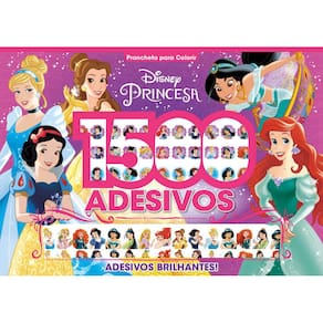 Disney Princesas prancheta para colorir com 1500 adesivos