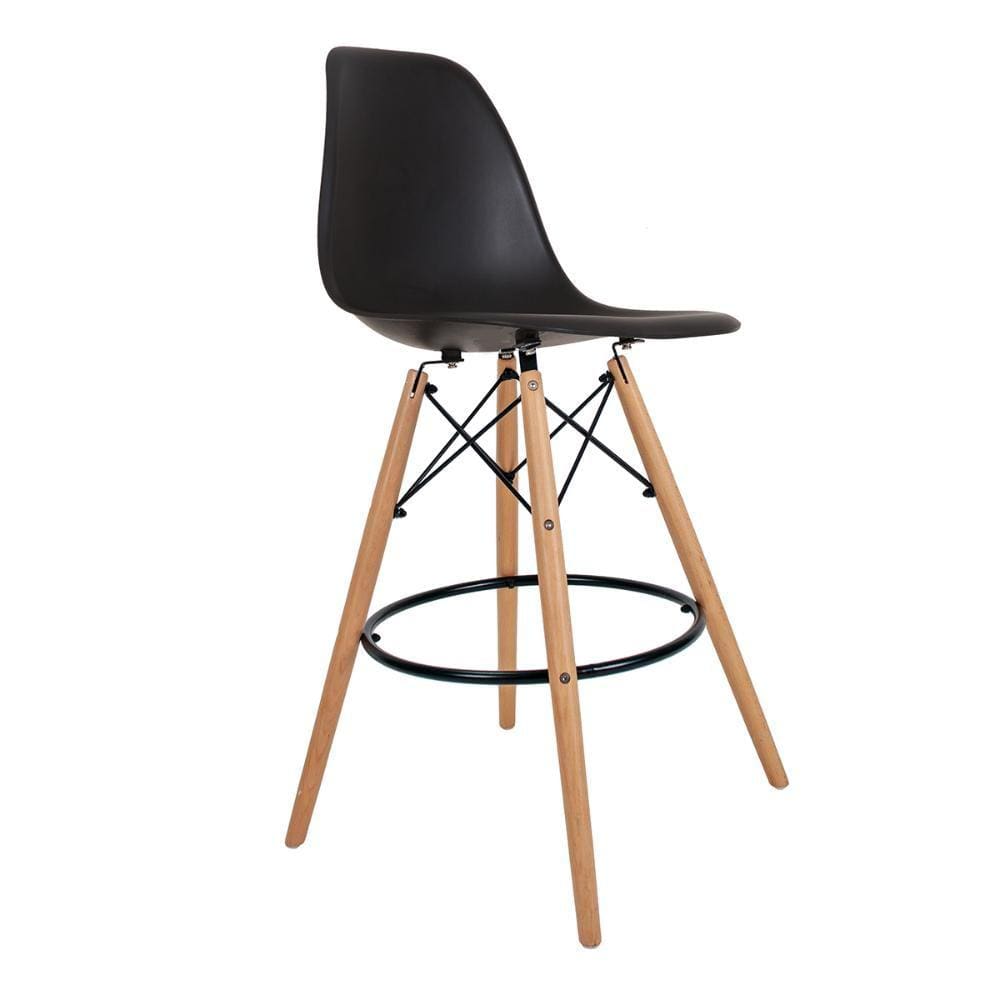 Banqueta Eames PP  Preto