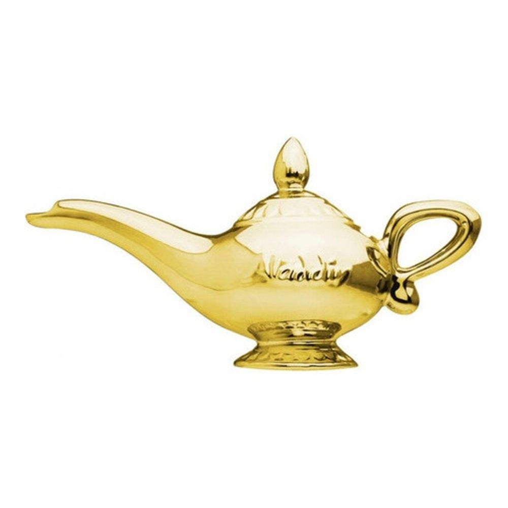 Enfeite Lâmpada Aladdin Cofrinho Lampada Mágica Gênio