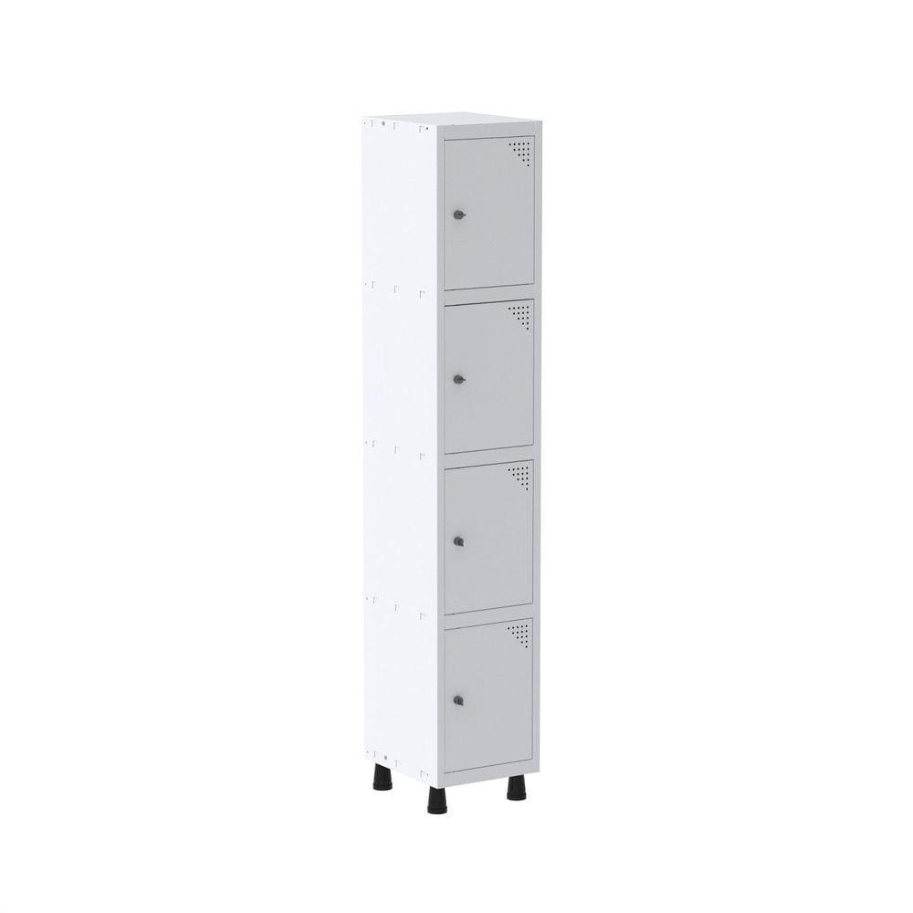 Armario Roupeiro 4 Portas Aço GRP 501/4 Branco