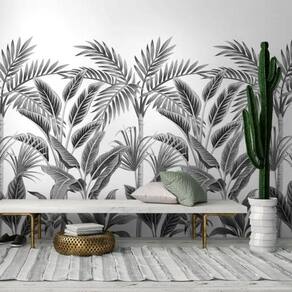 Papel de Parede Wanderlust Folhagem Branco A40801