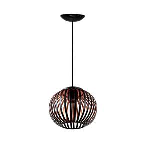 Luminária Teto Tipo Pendente Lustre 15W 65cm Mônaco Bronze