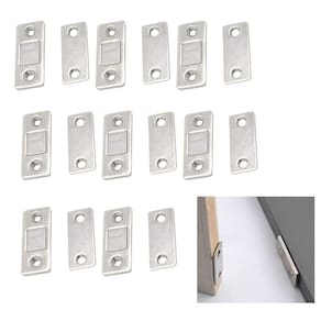 Fecho Magnetico 8 Peças Ima Trava Fecha Porta Janela Gaveta Armario Multiuso Ultrafino Resistente Segurança Proteçao