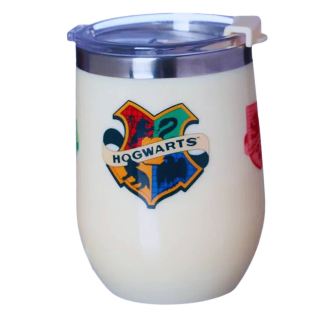 Copo Harry Potter Hogwarts Térmico 300ml Com Tampa Oficial WB