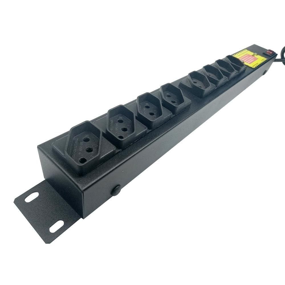 Régua Rack 8 Tomadas proteção Tripla Segurança - TS10A - 3M