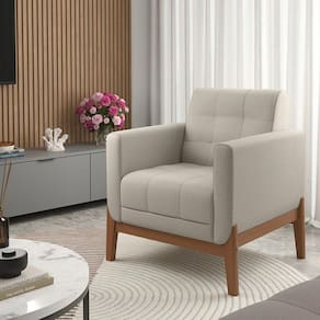 Poltrona em Linho 226 Brooks Areia