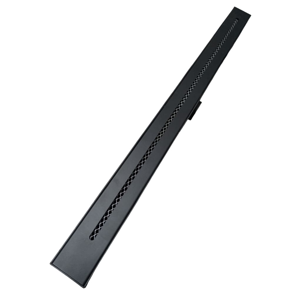 Ralo Linear Inox Preto Fosco 5x70 Ciclope Banheiro ( 5cm x 70cm ) com Tela