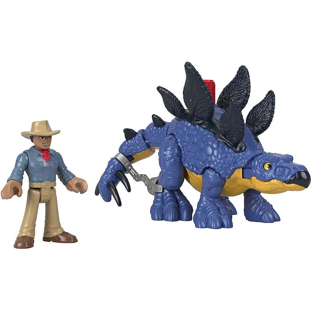 Imaginext Dinosaurio Stegosaurus com Acessórios GVV65 GVV64 - Mattel