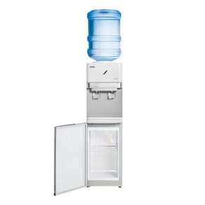 Bebedouro de Coluna para Garrafão com Armário EOS Mineralle Compressor Branco EBC01BCA 220V