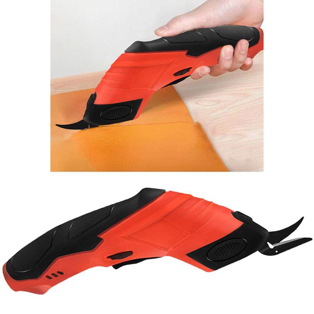 Tesoura Eletrica Sem Fio Portatil Corta Tecido Pano Papel Costura Diy Artesanato