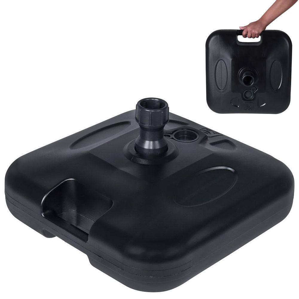 Base Plástica Quadrada Para Guarda Sol Ou Ombrelone Areia Ou Água Preta - 70027107 Belfix
