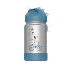 Garrafa Flip Térmica Infantil Dalmata Alça Silicone Bup Baby