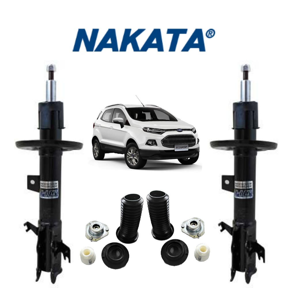 2 Amortecedor Nakata Dianteiro New Ecosport 2017+Kit Batente