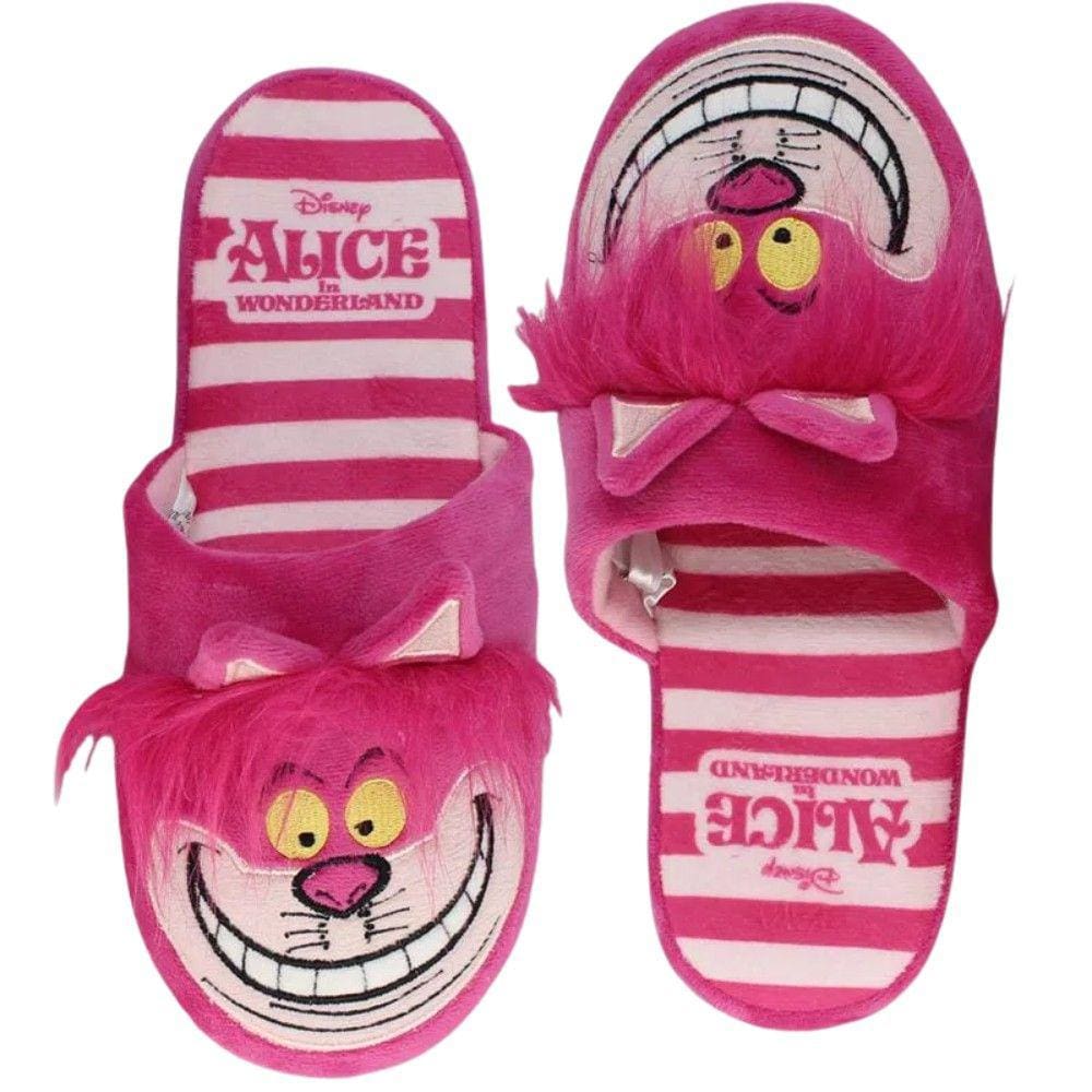 Gato Risonho Pantufa Chinelo De Quarto Adulto Rosa Oficial Disney Alice No País Das Maravilhas