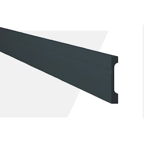 Rodapé de Poliestireno com Friso MF7 18mm x 244cm x 7cm Preto